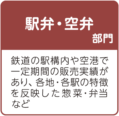 駅弁・空弁部門
