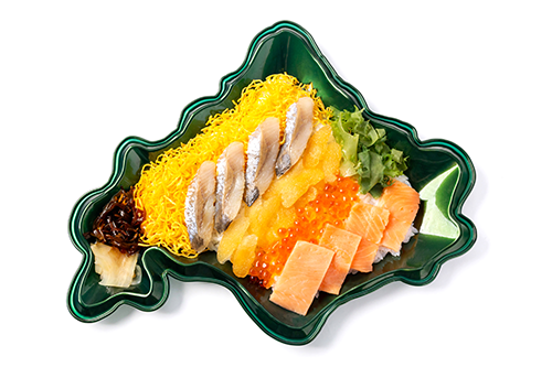 いくらと数の子（二種の）親子鮨