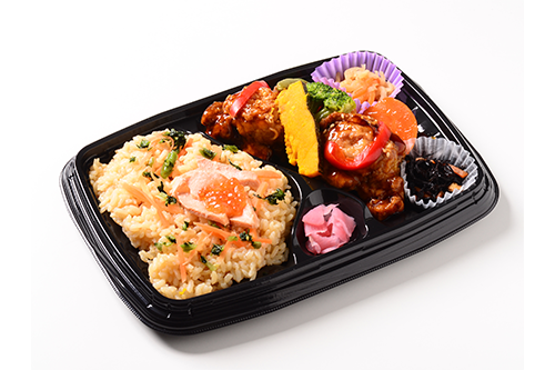 鮭いくらごはんの彩り御膳